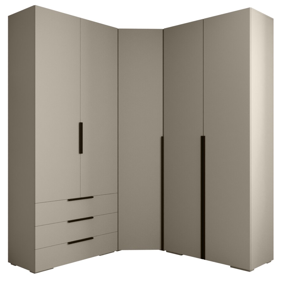 Garderoba wysoka do przedpokoju INOVA 1 Z1 kaszmir+czarny