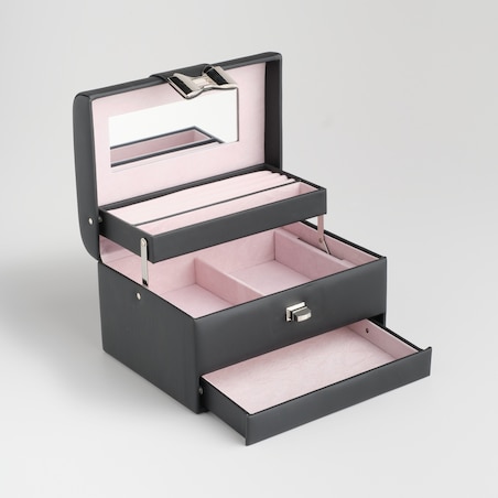 Kuferek na biżuterię z motywem kokardy patty