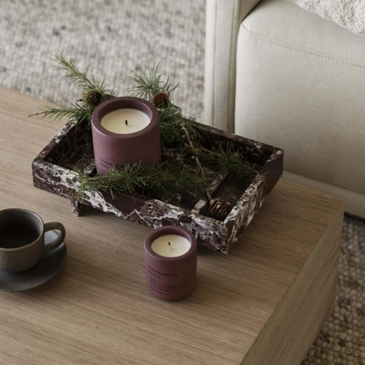 Świeca zapachowa FRAGA, Cinnamon & Apple - Port, 24 h