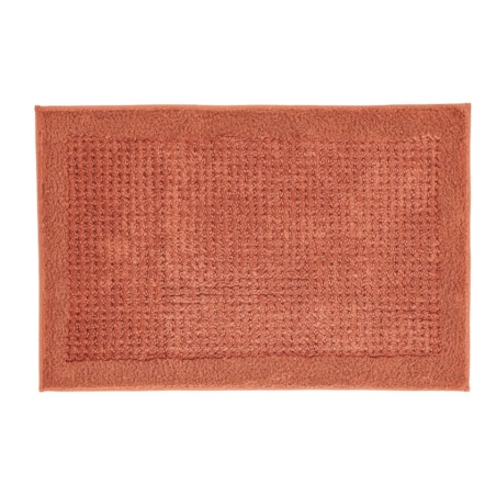 Kleine Wolke Net Ekologiczny Dywanik łazienkowy pomarańczowy 60 x 90 cm ECO LIVING