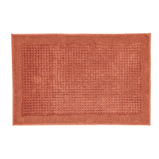 Kleine Wolke Net Ekologiczny Dywanik łazienkowy pomarańczowy 60 x 90 cm ECO LIVING