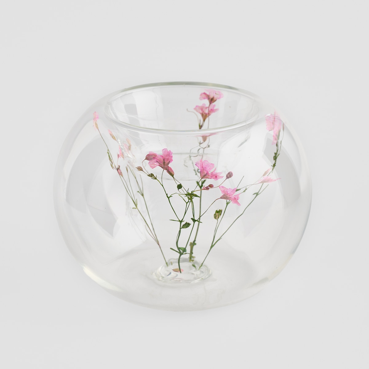 Świecznik Florissa z motywem kwiatowym