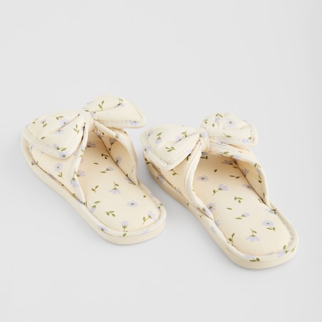 Kapcie Avis z motywem kwiatowym 39/40