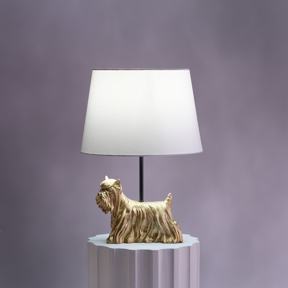 Lampa Stołowa Terrier z motywem zwierzęcym