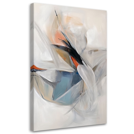 Feeby Obraz do sypialni, Abstrakcja Minimalistyczna Akwarela 80x120 cm