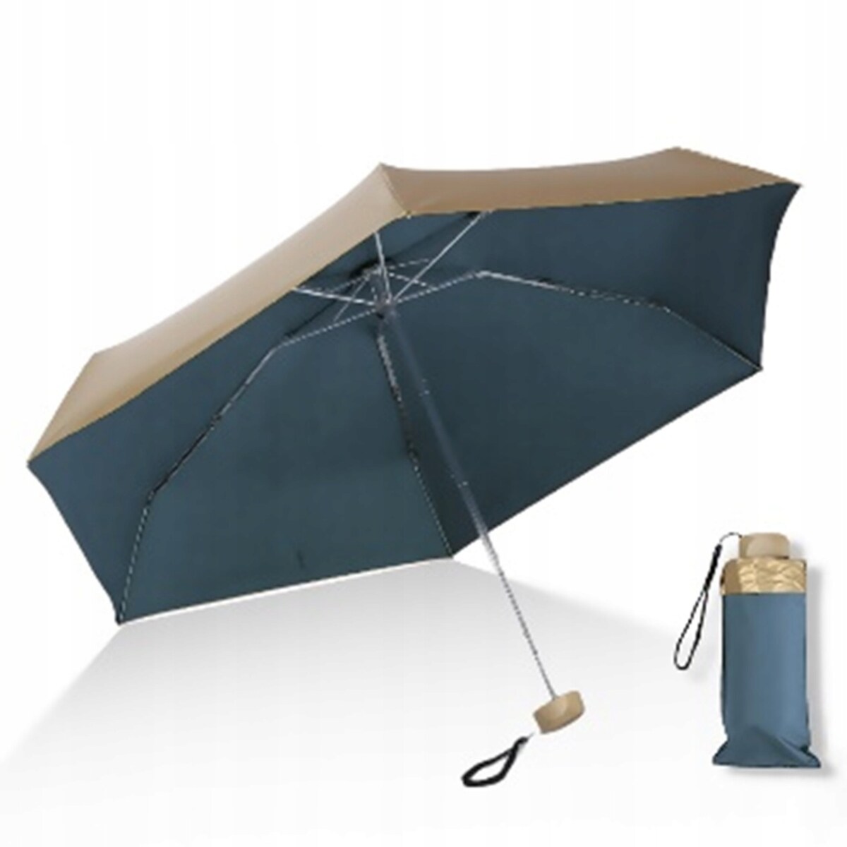 Parasolka kieszonkowa składana LEKKA MAŁA kompaktowa PARASOL MAŁY mini