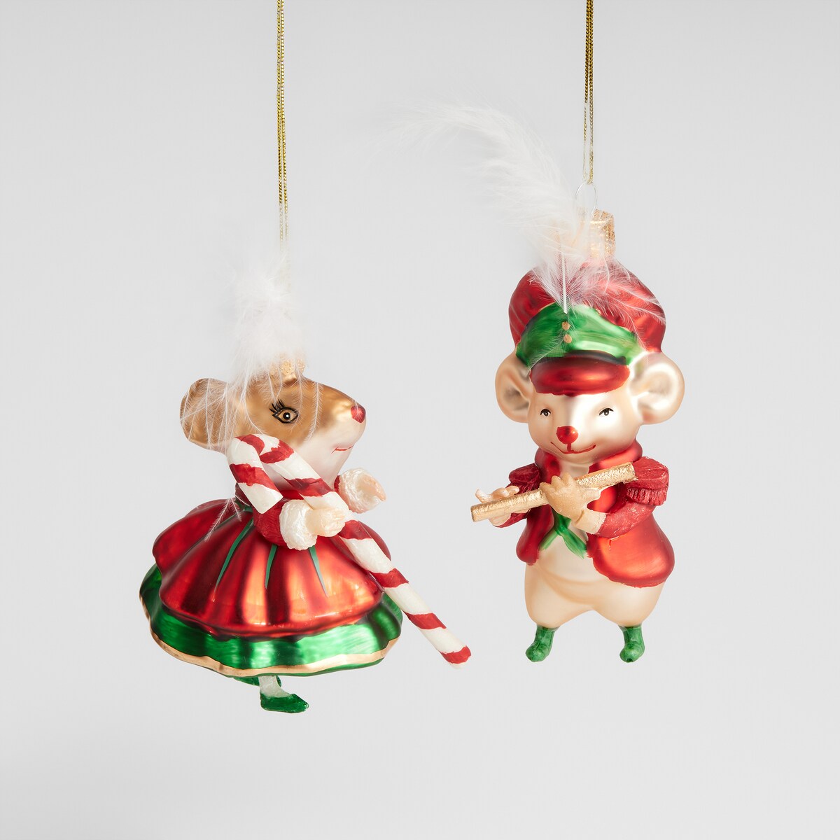 Bombka szklana Mousinis z motywem zwierzęcym