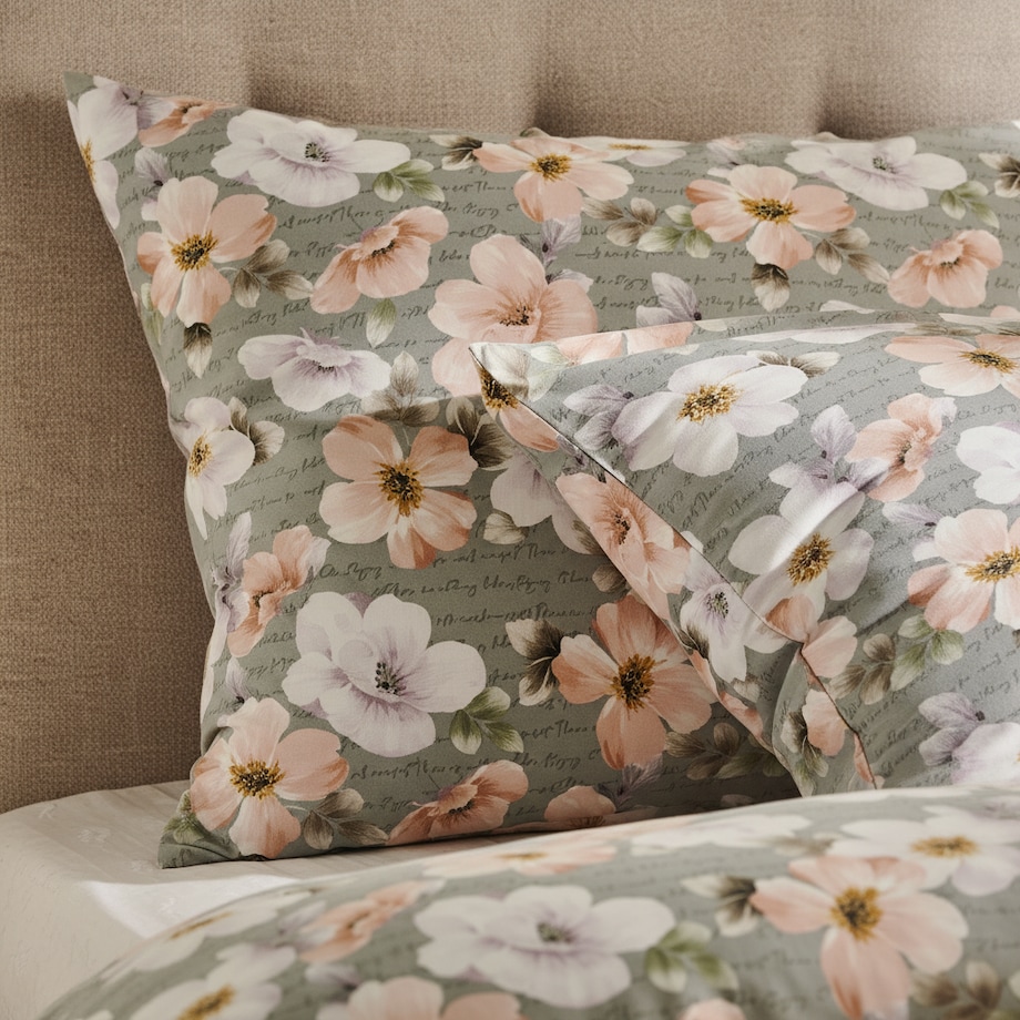 Pościel z bawełny satynowej Borrelio 200x220 cm z motywem kwiatowym