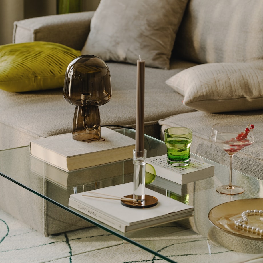 Szklana Lampa Stołowa Glassen