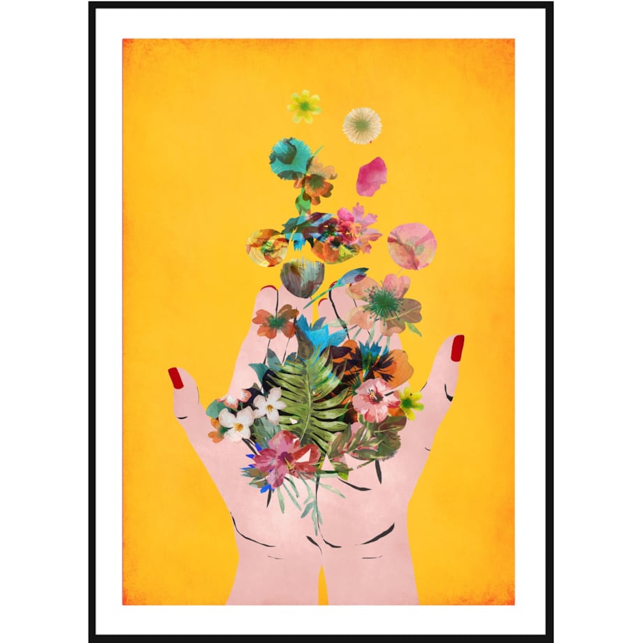 Poster Story, Plakat, Obraz - Dłonie Trzymające Kwiaty, wymiary 70 x 100 cm