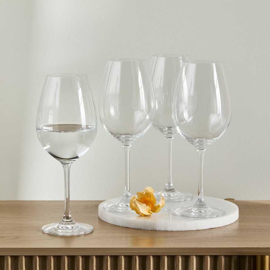 Komplet kieliszków do wina ze szkła kryształowego Anoa