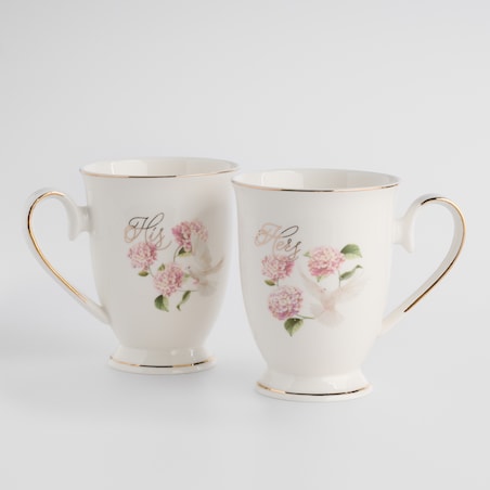 Komplet Kubków Tensiano z motywem kwiatowym