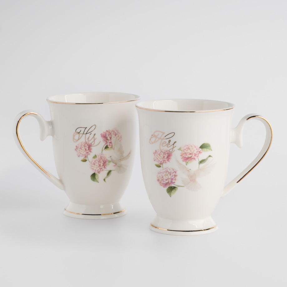 Komplet Kubków Tensiano z motywem kwiatowym