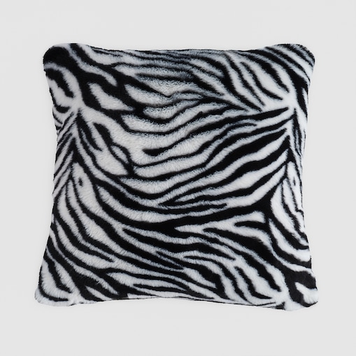 Poszewka Futrzana Zebrini 45x45 cm z motywem zwierzęcym