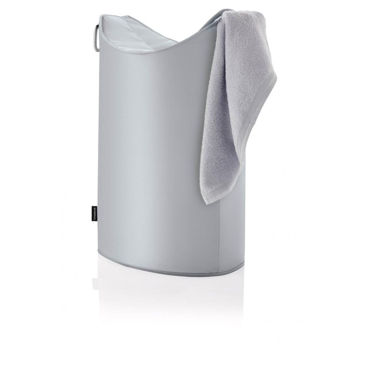 Kosz na pranie FRISCO silver/grey - włókno syntetyczne, 65 l