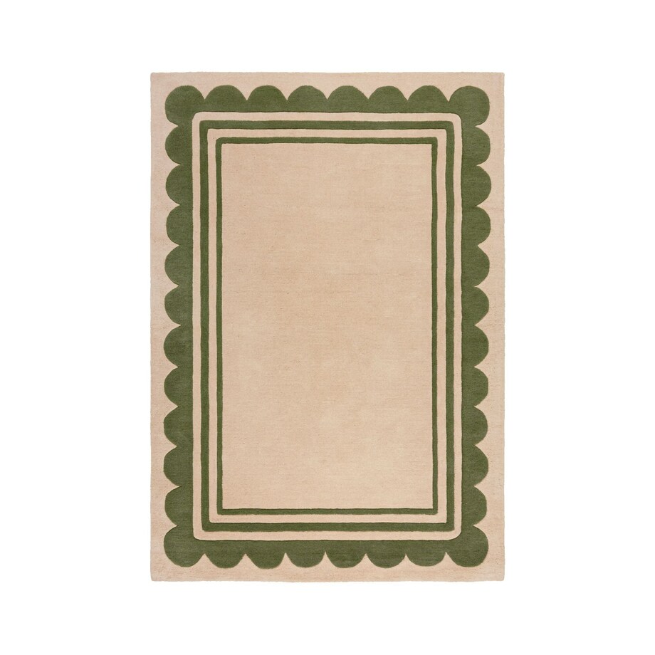 Dywan Wełniany Lois Scallop Zielony 160x230