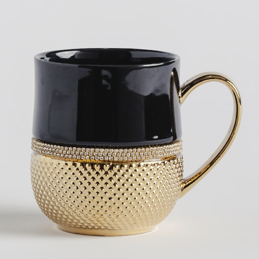 Kubek Glamtis gold w groszki