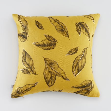 Poszewka Drukowana Frondosa 45x45 cm z motywem liściastym