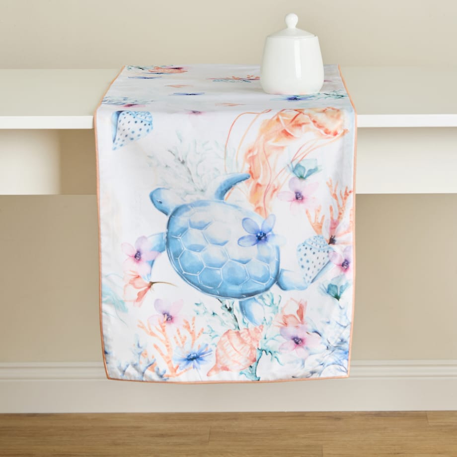 Bieżnik z nadrukiem Coralia 35x180 cm z motywem zwierzęcym