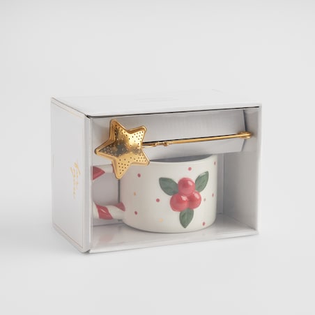 Kubek Z Dodatkiem Hollis z motywem choinki