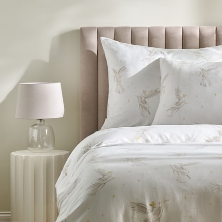 Pościel z bawełny satynowej Angeliso 200x220 cm z motywem anioła