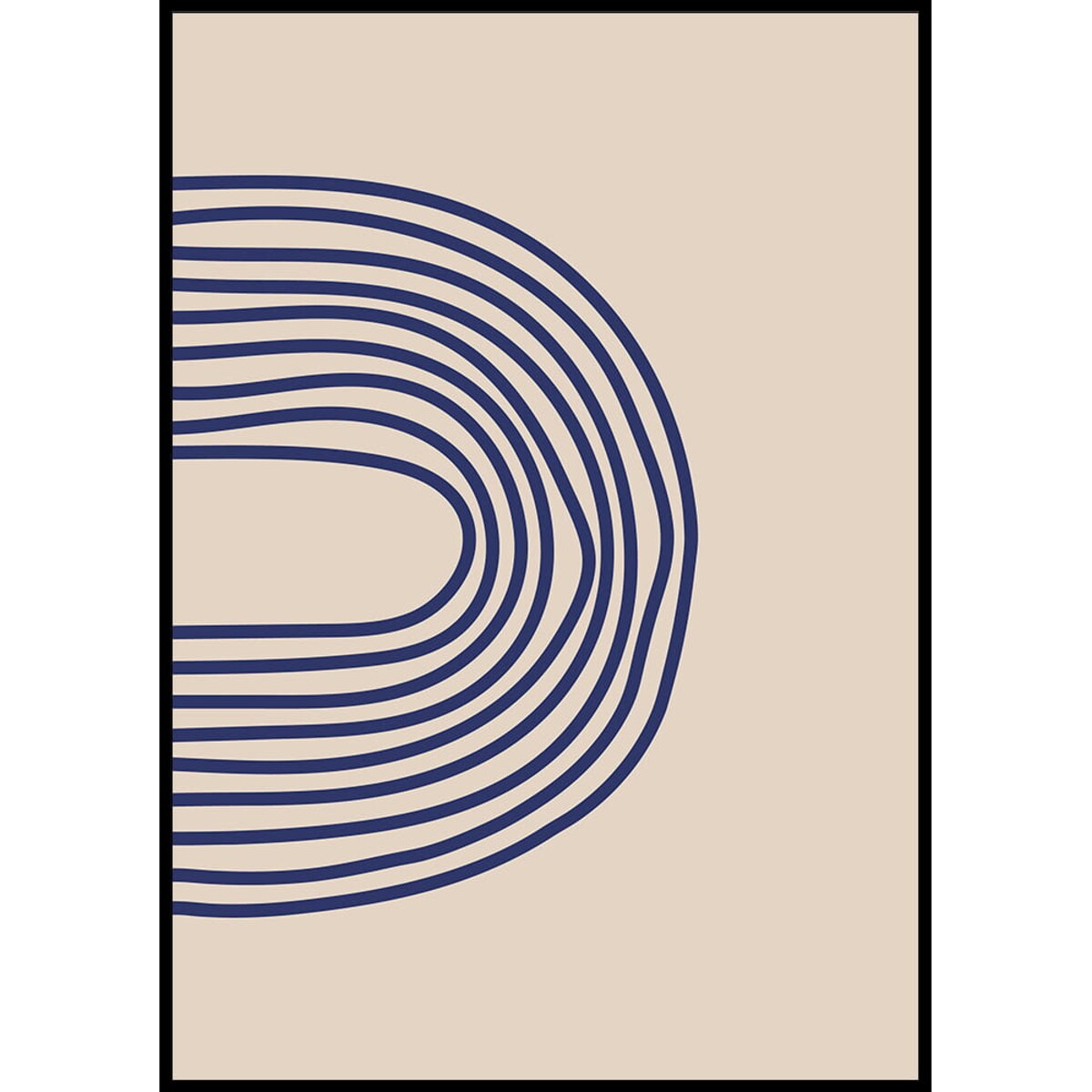 plakat painted lines 4 21x30 cm