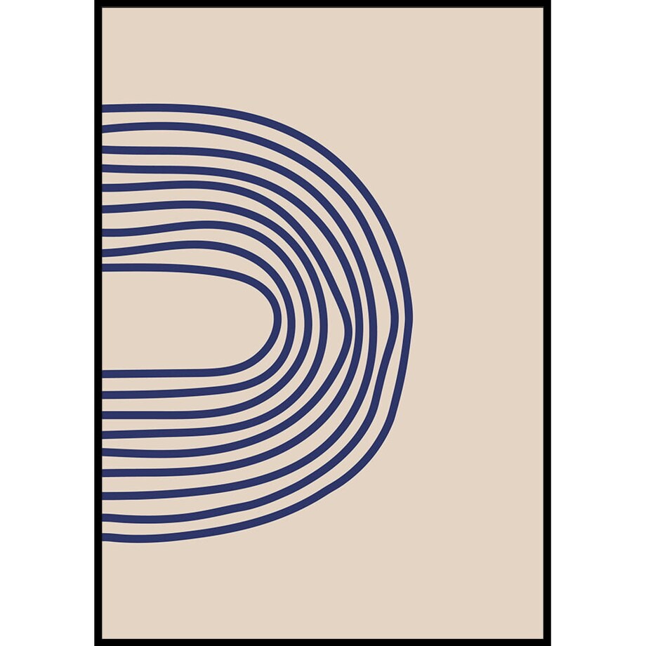 plakat painted lines 4 21x30 cm