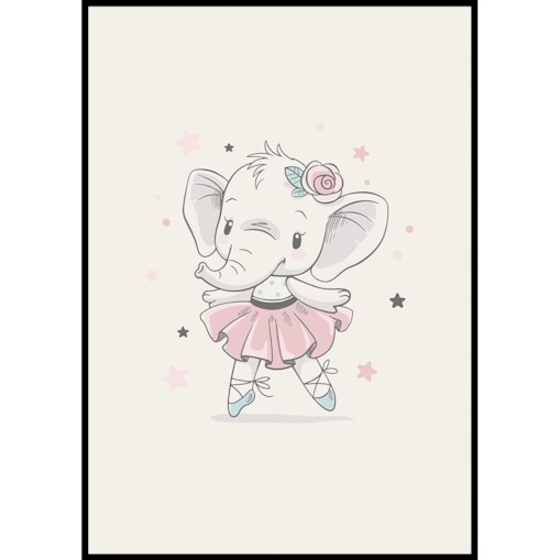 plakat słonica baletnica 30x40 cm