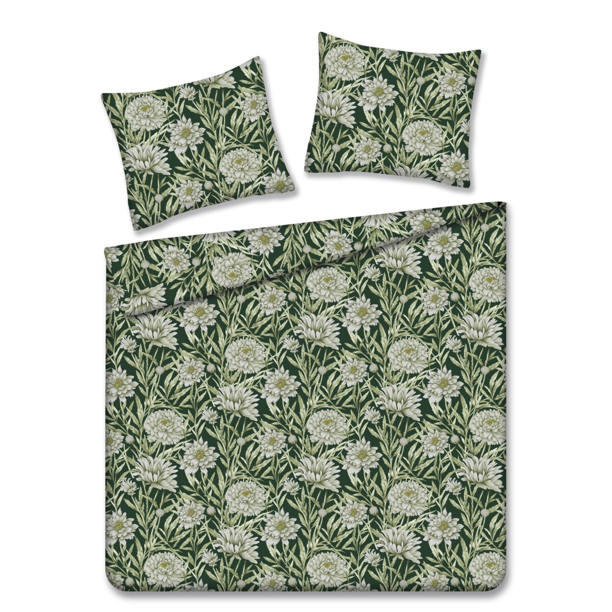 Pościel z bawełny satynowej Forica 200x220 cm z motywem kwiatowym