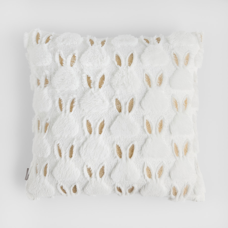Poszewka Haftowana Bunniva 45x45 cm z motywem królika