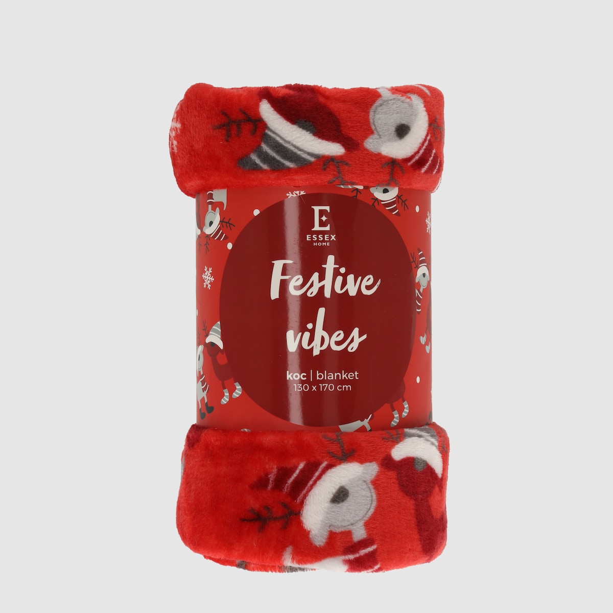 Drukowany koc Festive Vibes 130x170 cm