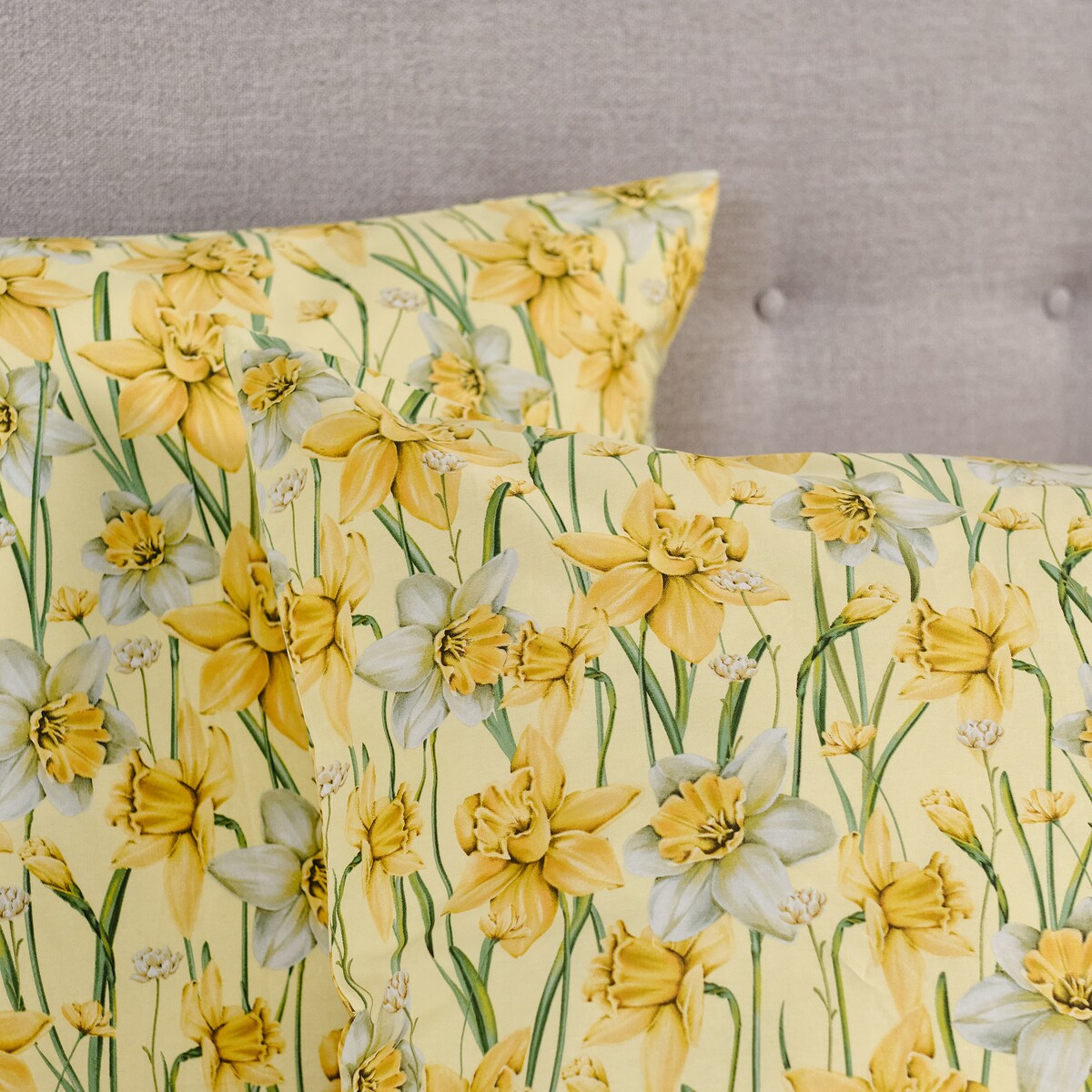 Pościel z bawełny satynowej Daffelis 160x200 cm z motywem kwiatowym