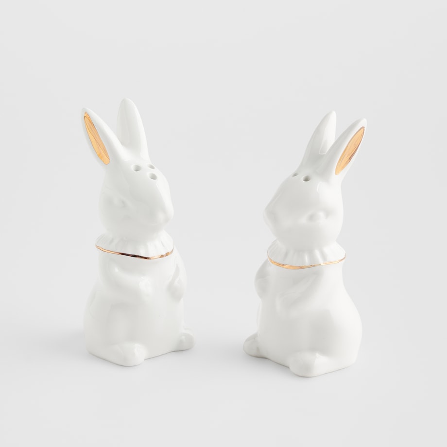 Solniczka I Pieprzniczka Wonderland z motywem królika