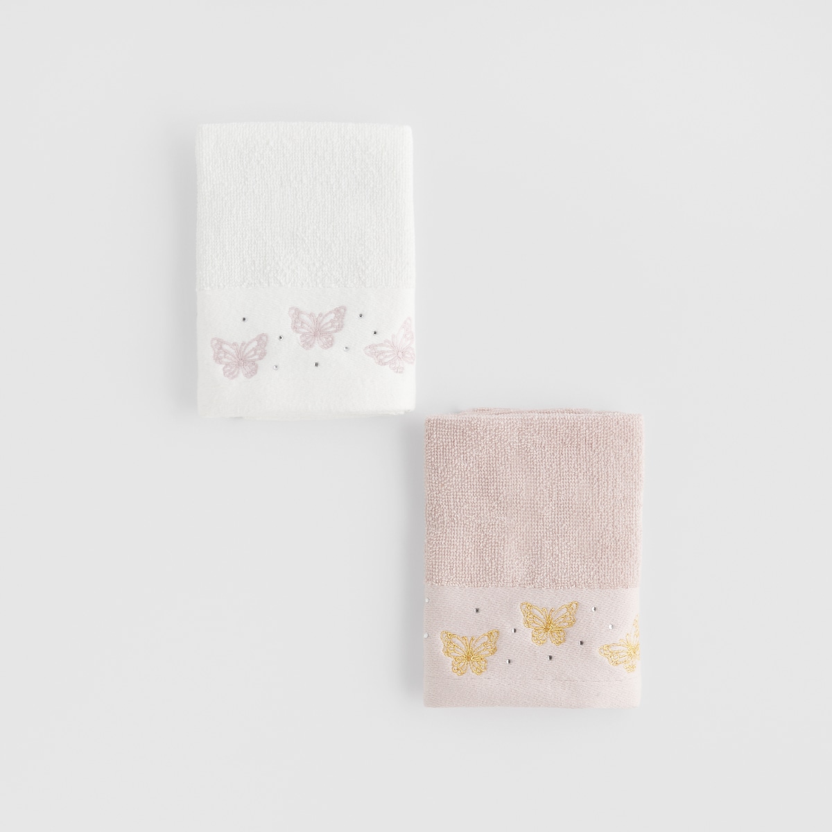 Komplet ręczników dekoracyjnych do twarzy lub rąk 2szt Papillo 30x30 cm z motywem zwierzęcym