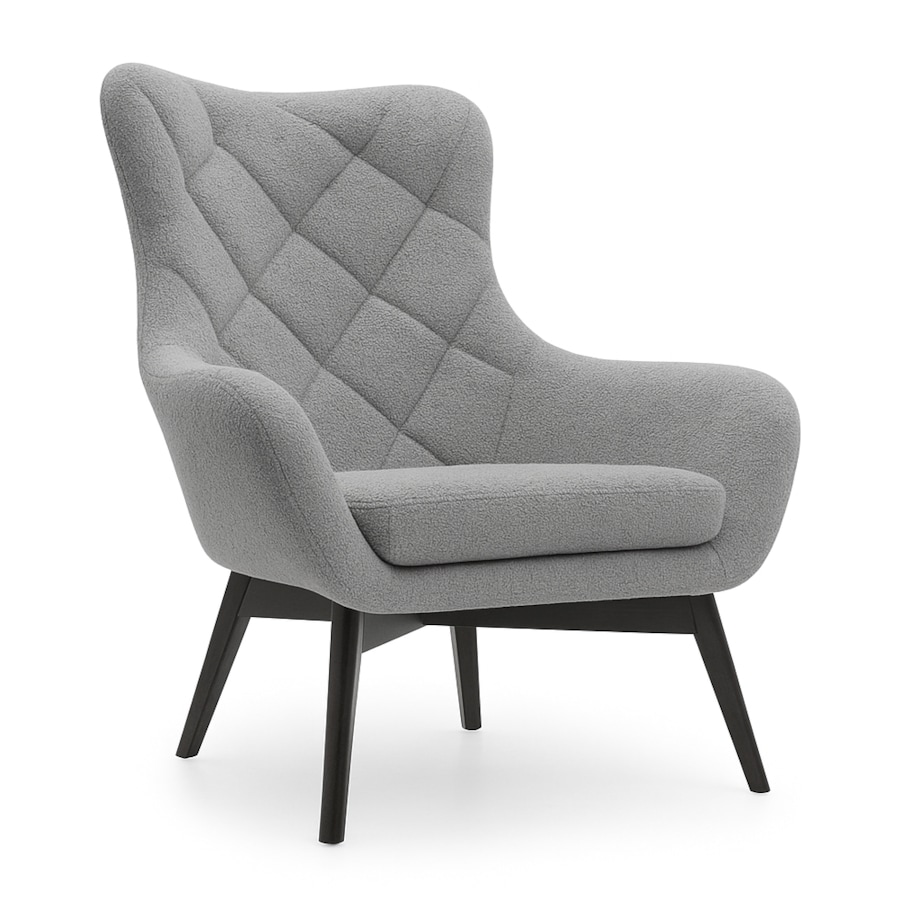 Wygodny Fotel na drewnianych nogach LISA CARO