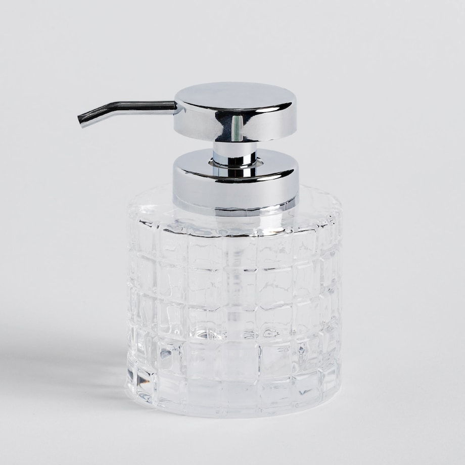 Dozownik Łazienkowy ze Żłobionego Szkła Glasis