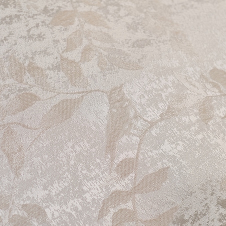 Pościel Żakardowa Swanette 200x220 cm z motywem roślinnym