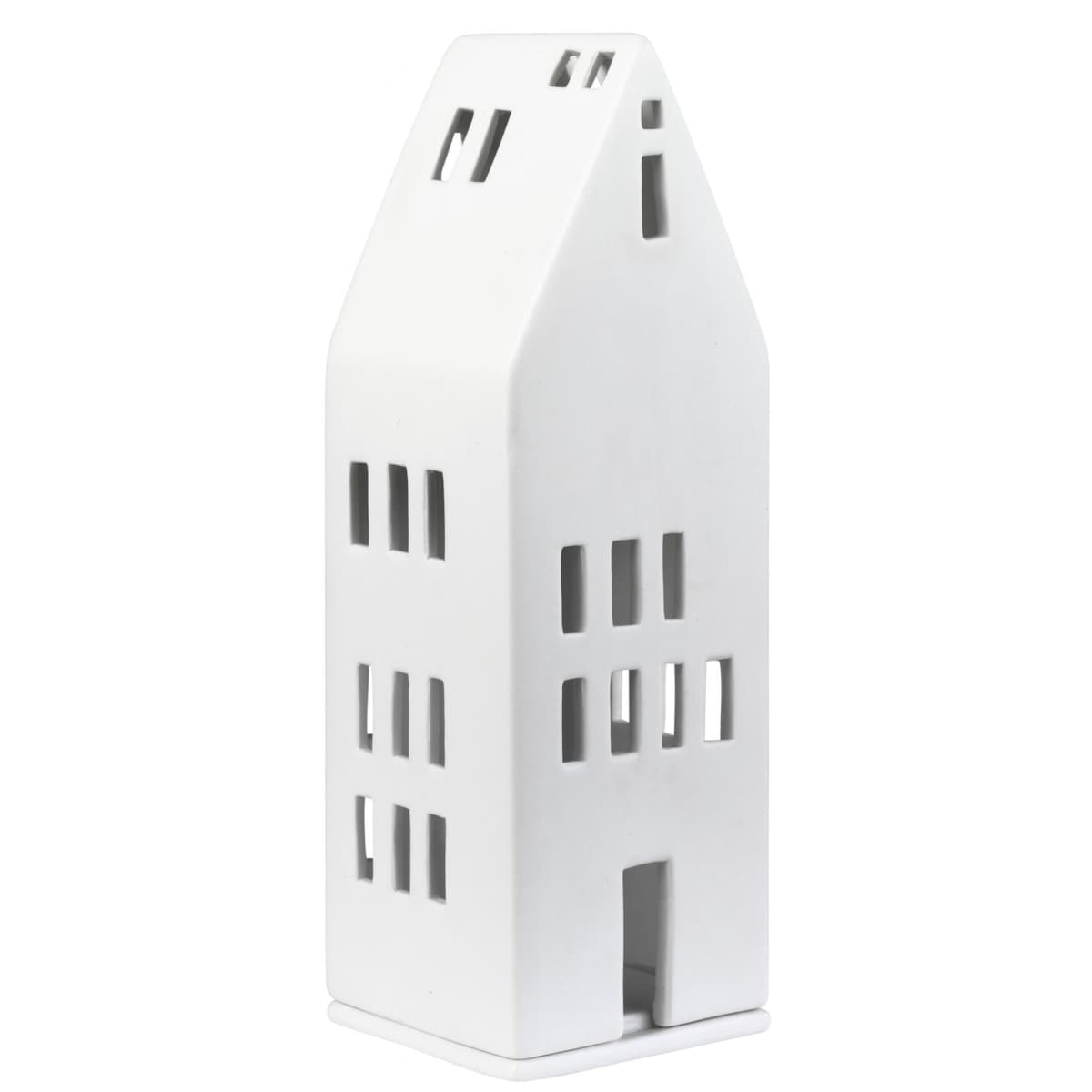 Lampion Domek Duże Okna, 7.5 x 7.5 x 22 cm, Raeder