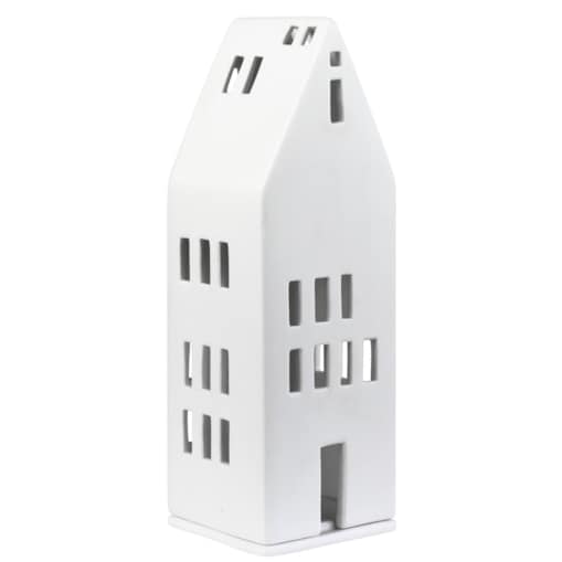 Lampion Domek Duże Okna, 7.5 x 7.5 x 22 cm, Raeder