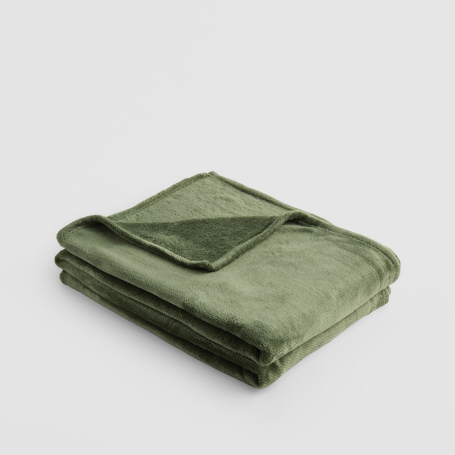 Jednokolorowy koc żakardowy Abila 150x200 cm