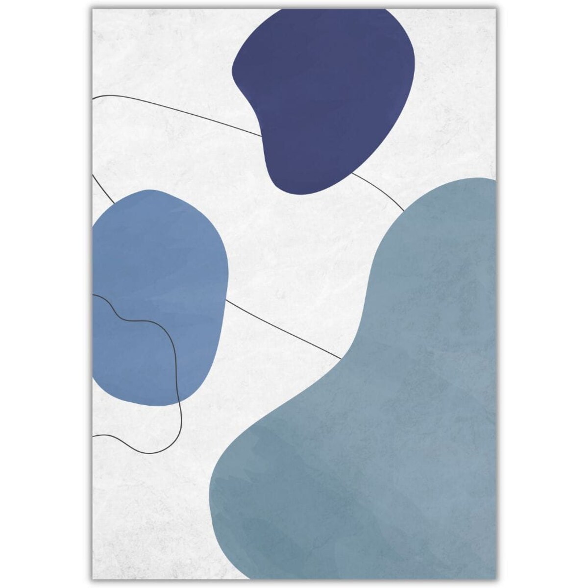 plakat blue shapes 1 70x100 cm