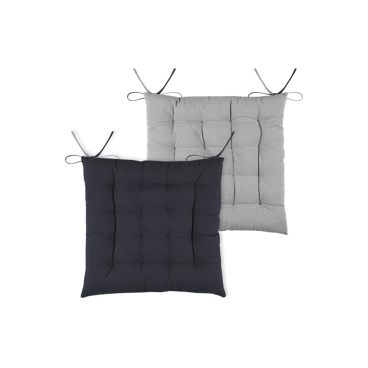 Poduszka na krzesło wiązana DUO, 100% bawełny, 40 x 40 cm