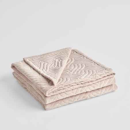 Jednokolorowa narzuta na łóżko z wytłoczonym wzorem Bessaria 200x220 cm