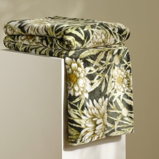 Koc Forica 150x200 cm z motywem kwiatowym