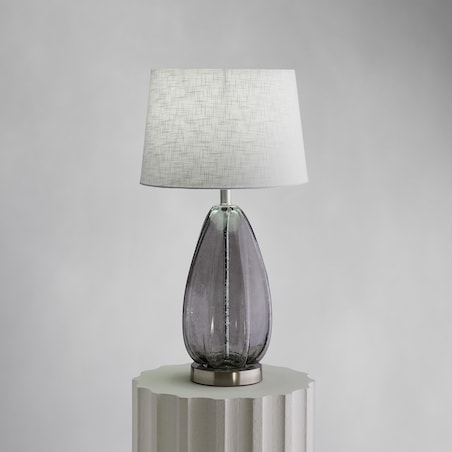 Lampa Stołowa Ze Szklaną Podstawą Glasis