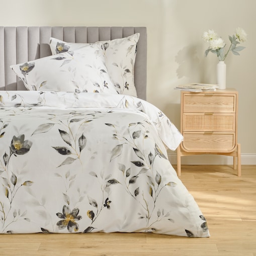 Komplet pościeli z bawełny satynowej Telimon 200x220 cm z 2 poszewkami 70x80