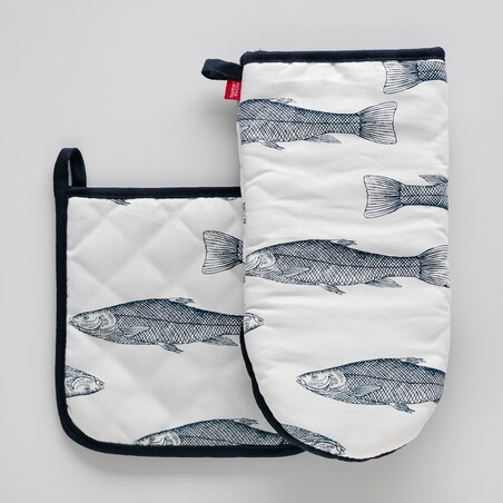 Pot Holder And Oven Glove Anchois 
