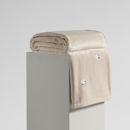 Drukowany koc Sheeperiso 150x200 cm z motywem baranka