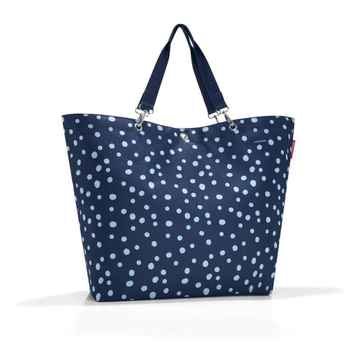 Torba shopper XL spots navy - poliester, 35 l