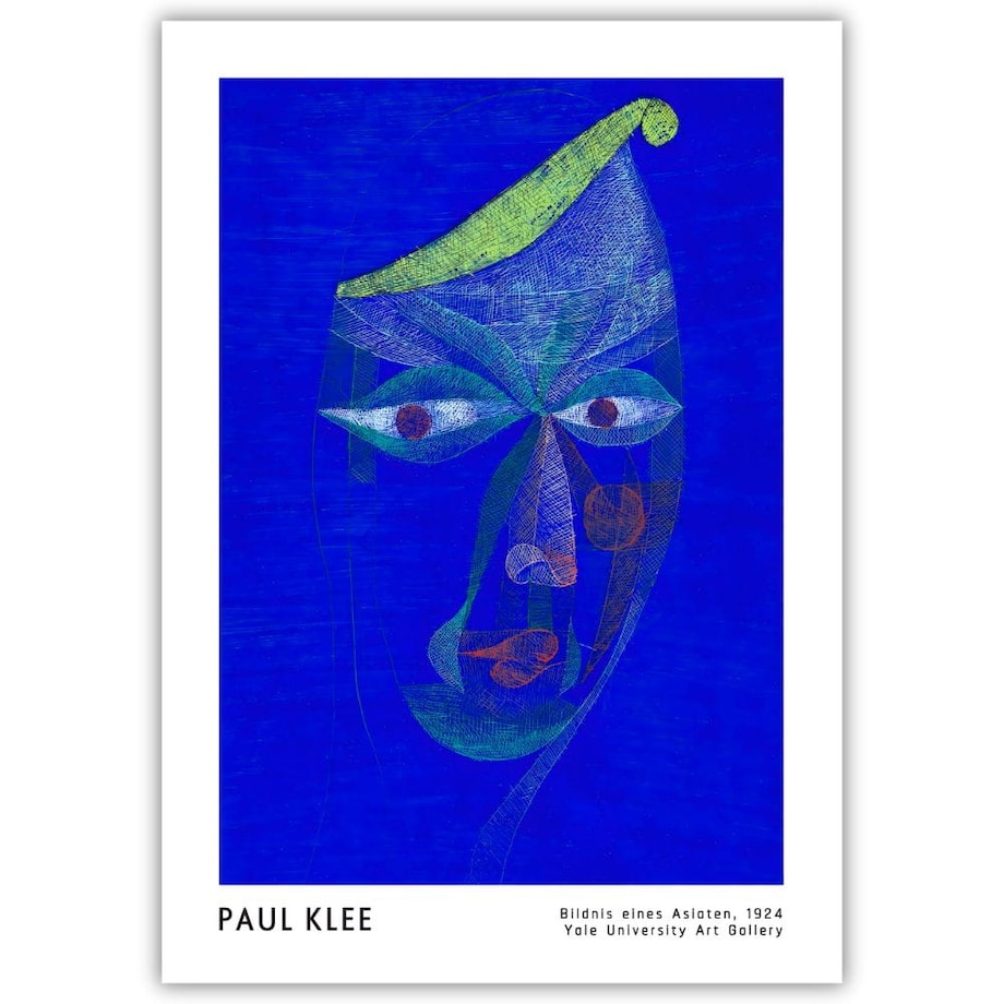 plakat paul klee bildnis eines asiaten 30x40